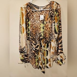 Animal Print Women's Top